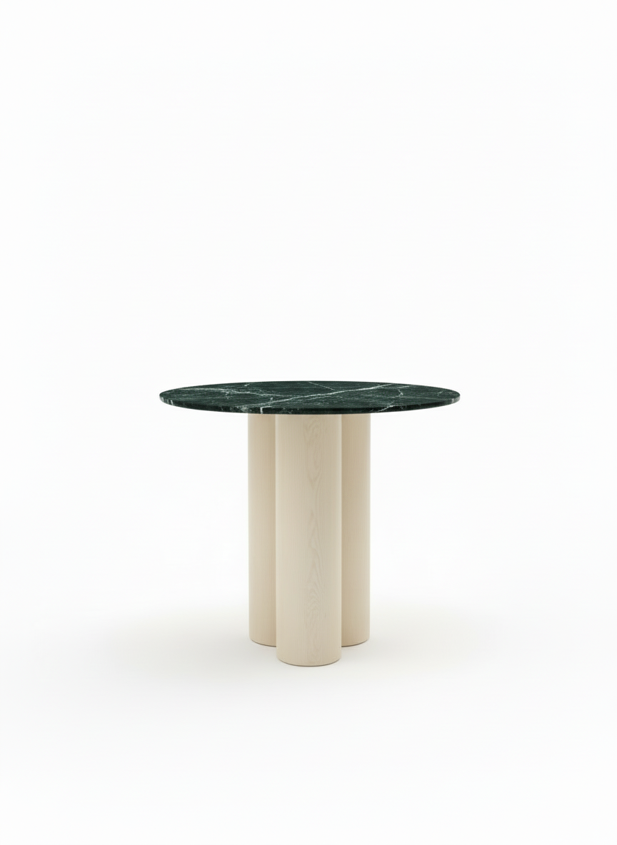 Tube Cafe Off White Green Marble