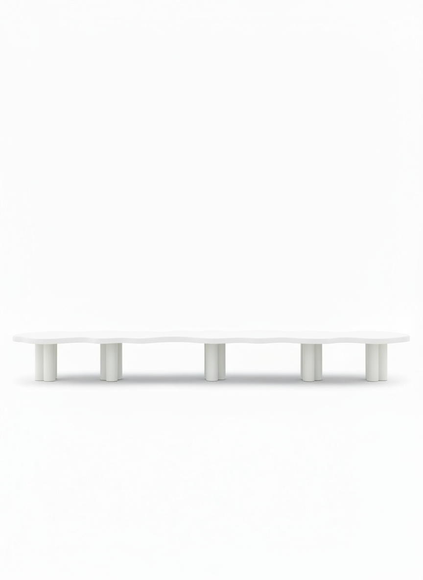 Modular Cloud Dining Table White - 4 Piece