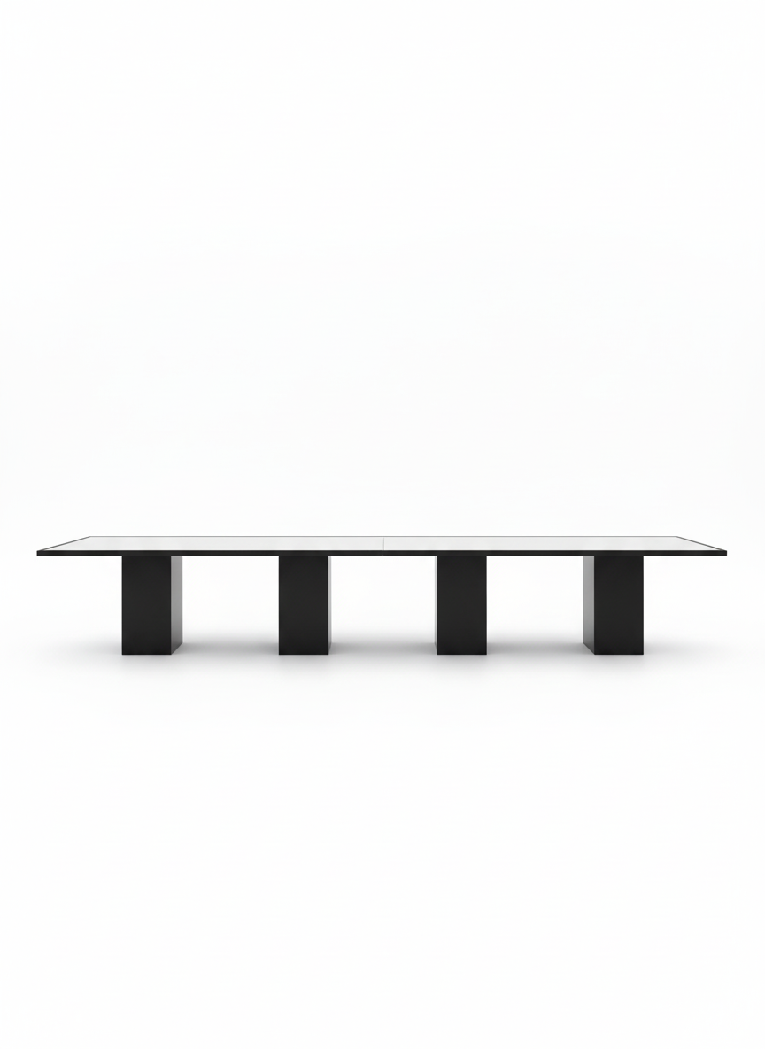 Mirror Top 2 Piece Dining Table Modular