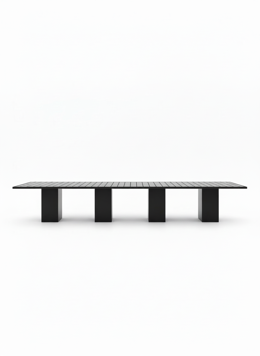 Tile Top 2 Piece Dining Table Modular - Green