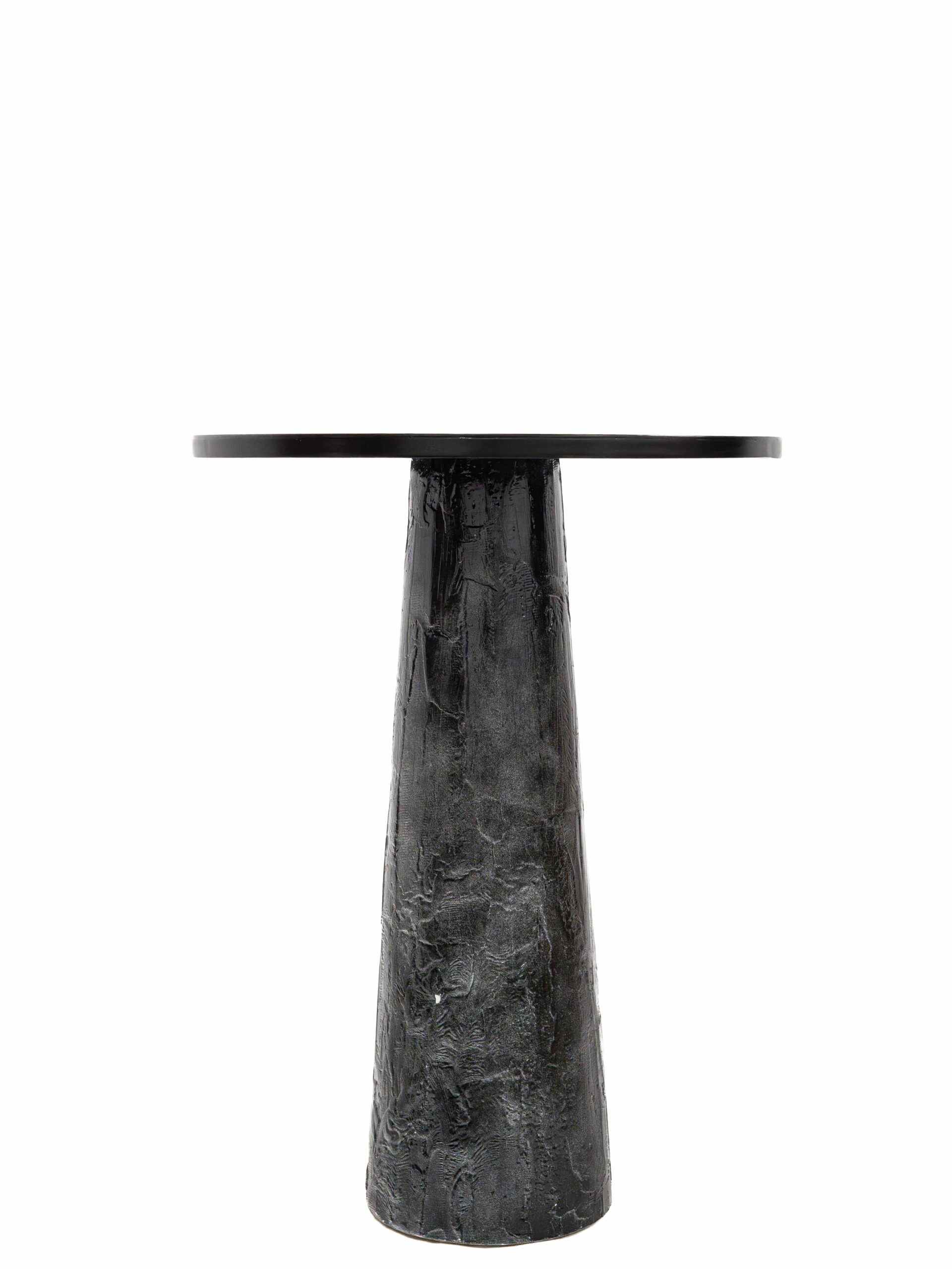 Aura Cocktail Table - Rough Charcoal Black