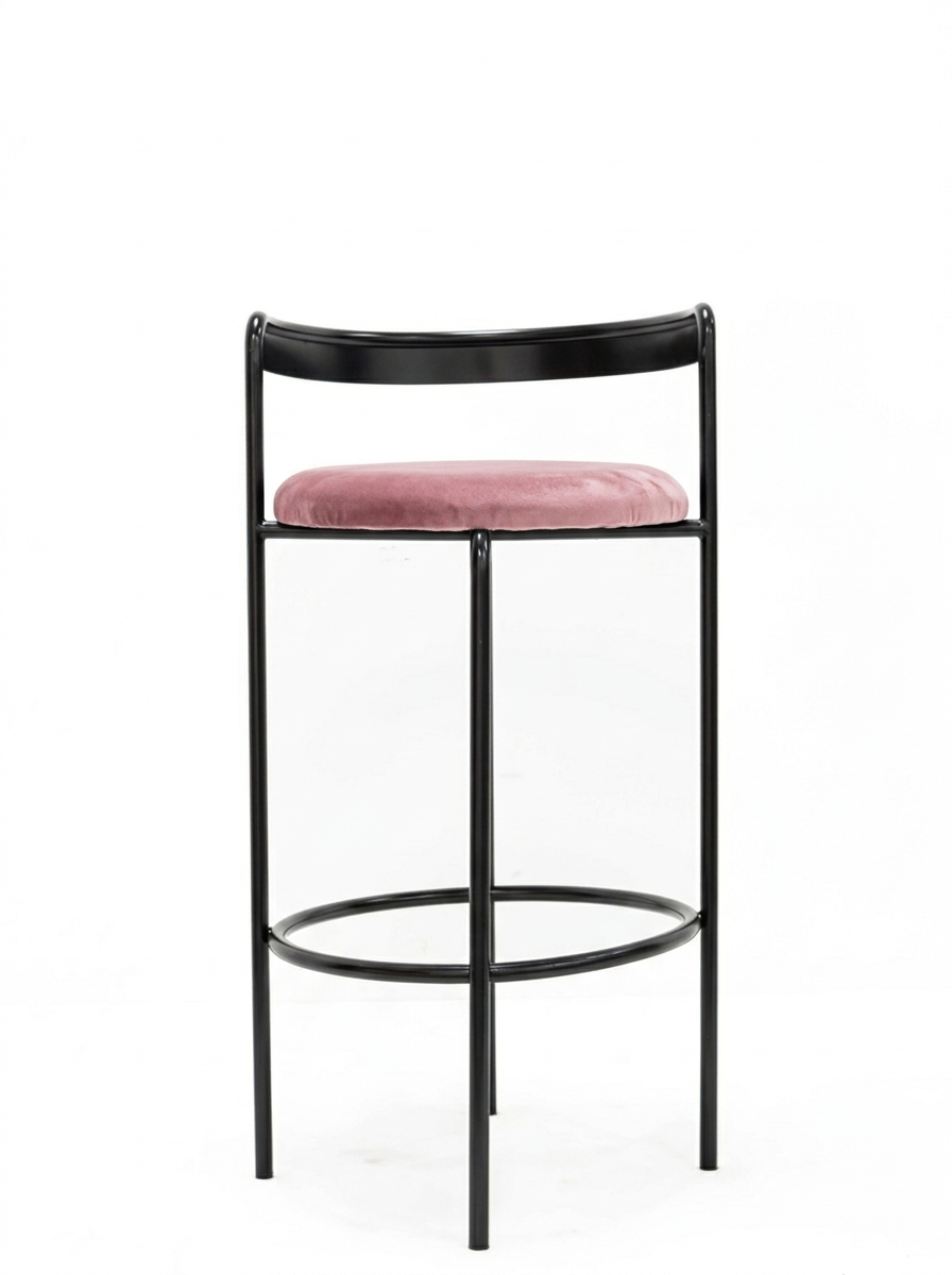 Palma High Black Pink Velvet