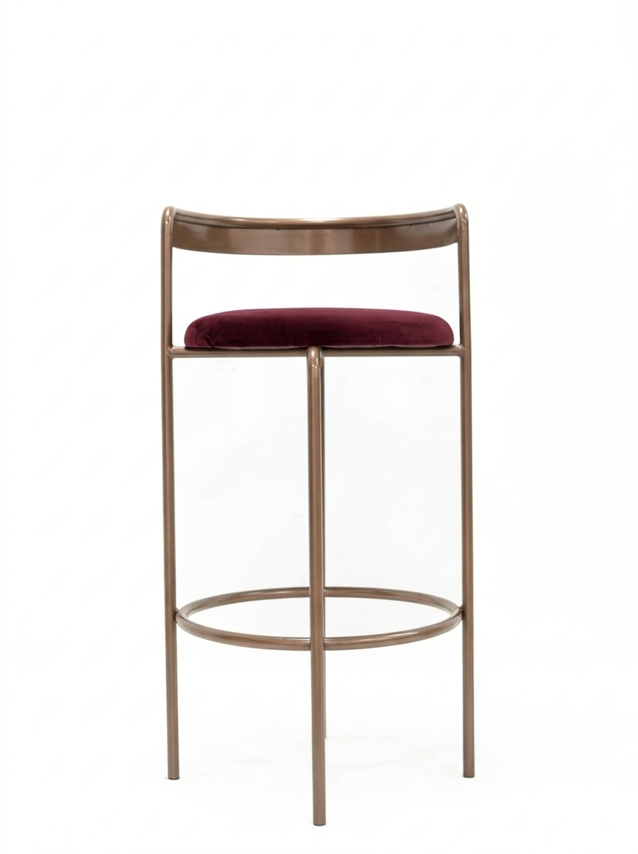 Palma High Bronze Burgundy Velvet