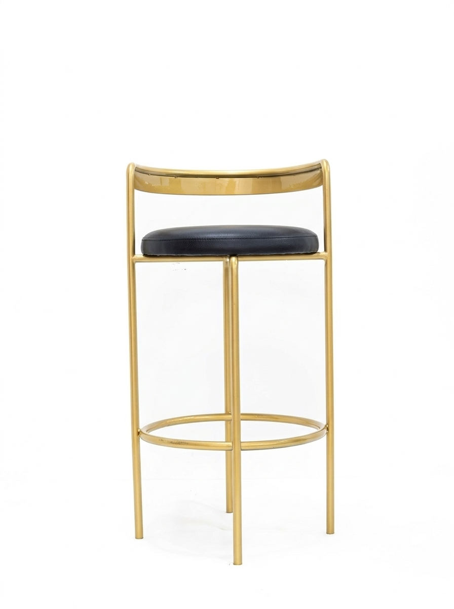Palma High Gold Black Leather